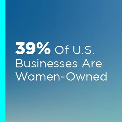 39% of US businesses are women-owned. Click to learn more.